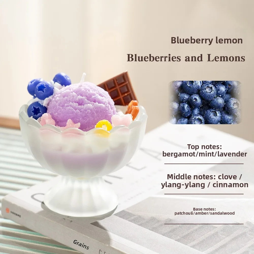 Two Bags of Scented Wax Resembling Ice Cream, Perfect for Styling and Gifting. Ideal for Creating a Soothing Atmosphere