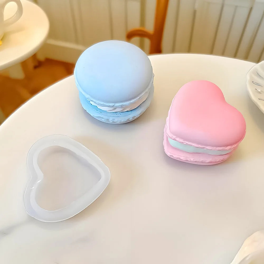 Macaron 3D Silicon Mold for Candle Soap Making Fondant Cake Molds Chocolate Candy Dessert Decor DIY Art Crafts Baking Mould Tool
