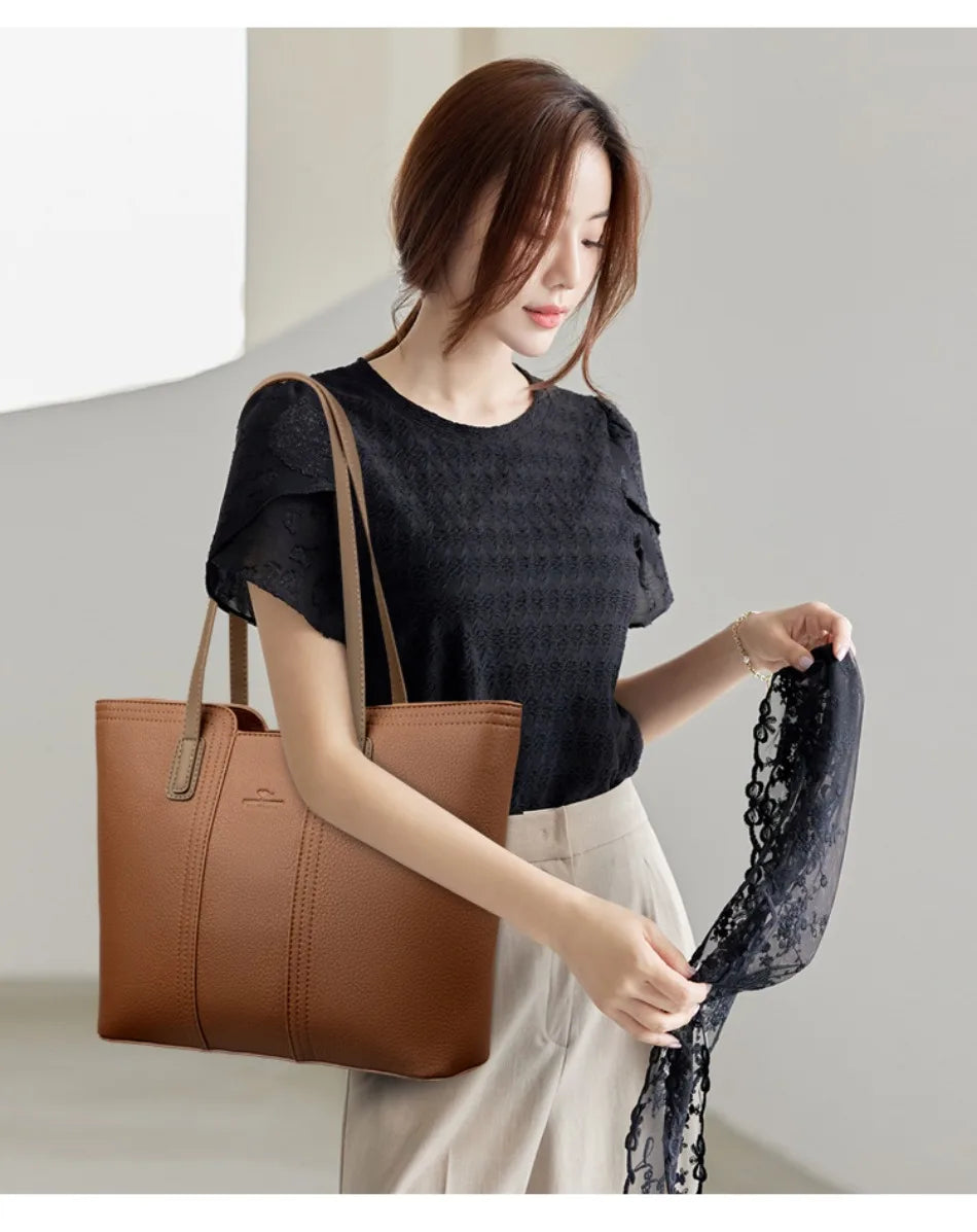 Genuine Brand Women Bags Designer High Quality Soft Leather Large Women 2024 Shoulder Bag Messenger Handbag Shopping Messenger
