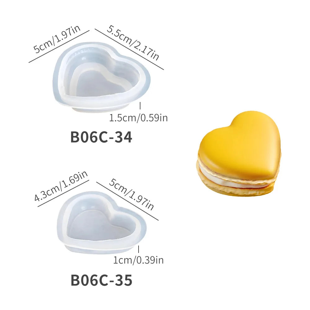 Macaron 3D Silicon Mold for Candle Soap Making Fondant Cake Molds Chocolate Candy Dessert Decor DIY Art Crafts Baking Mould Tool