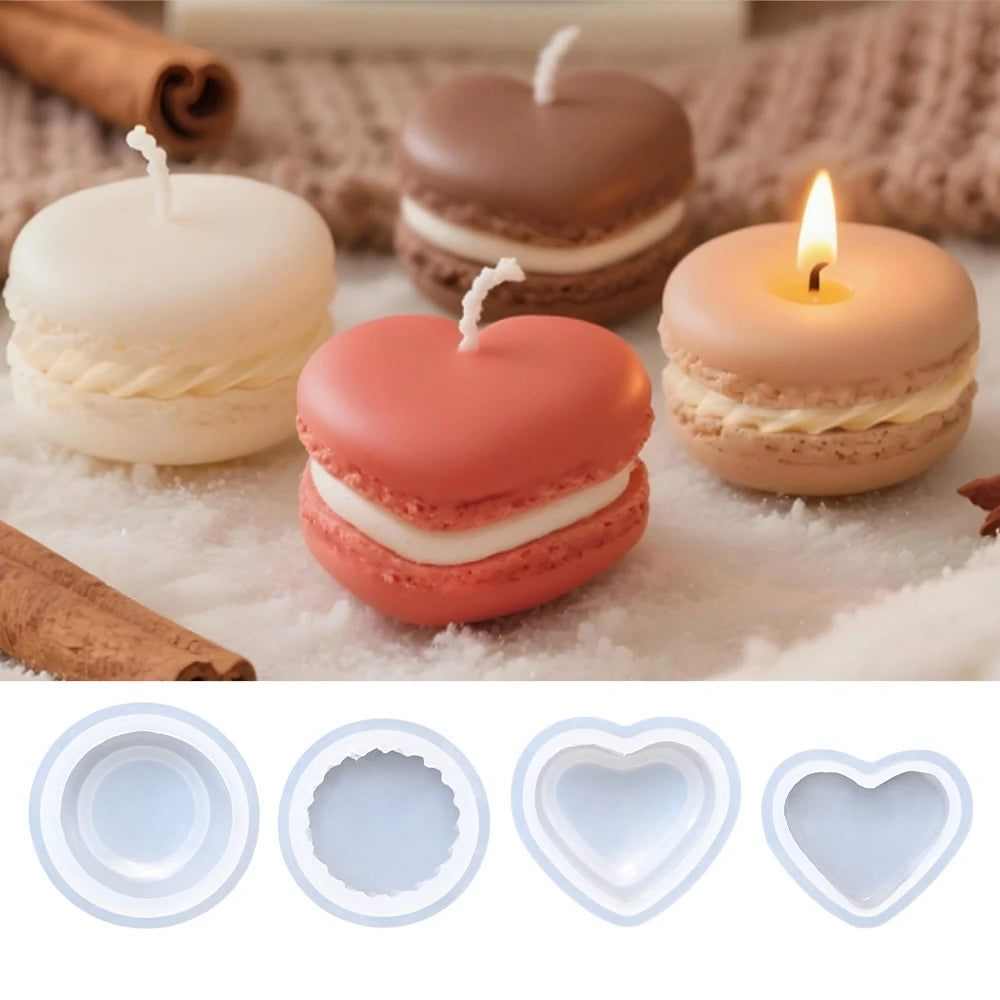 Macaron 3D Silicon Mold for Candle Soap Making Fondant Cake Molds Chocolate Candy Dessert Decor DIY Art Crafts Baking Mould Tool