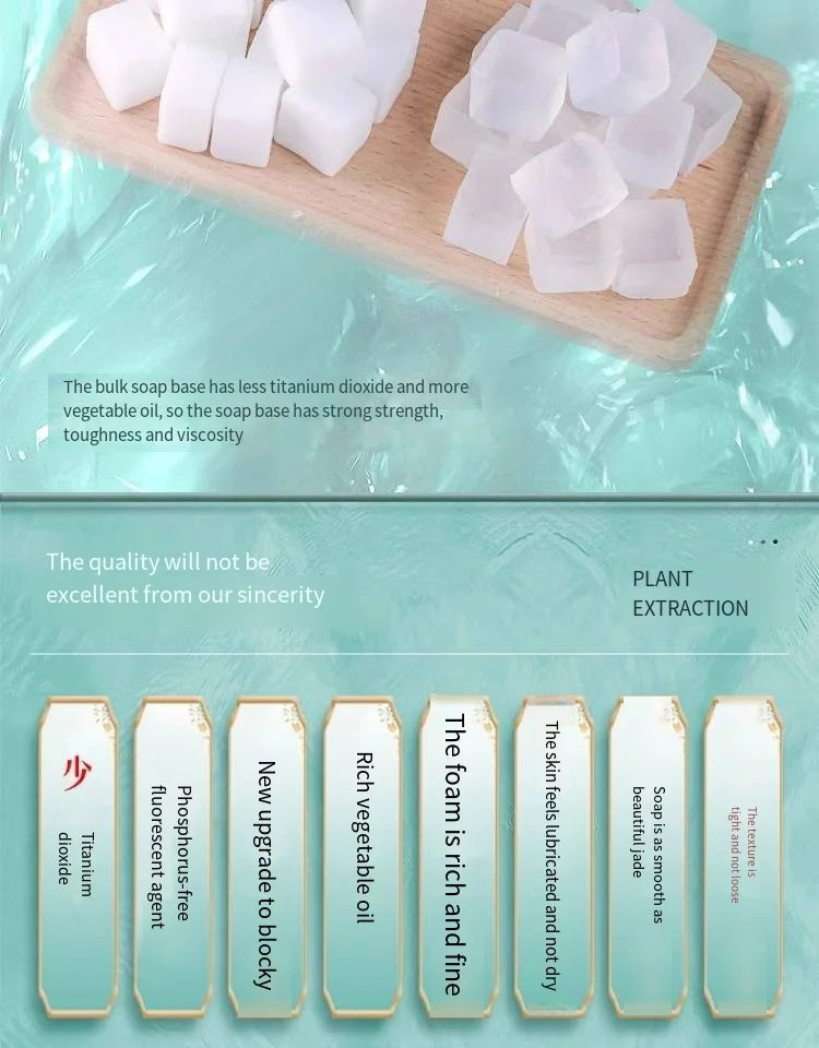 Handmade Soap DIY Material Pack Homemade Breast Milk Fragrance Soap Mold Making Tools Vegetable Oil Soap Set