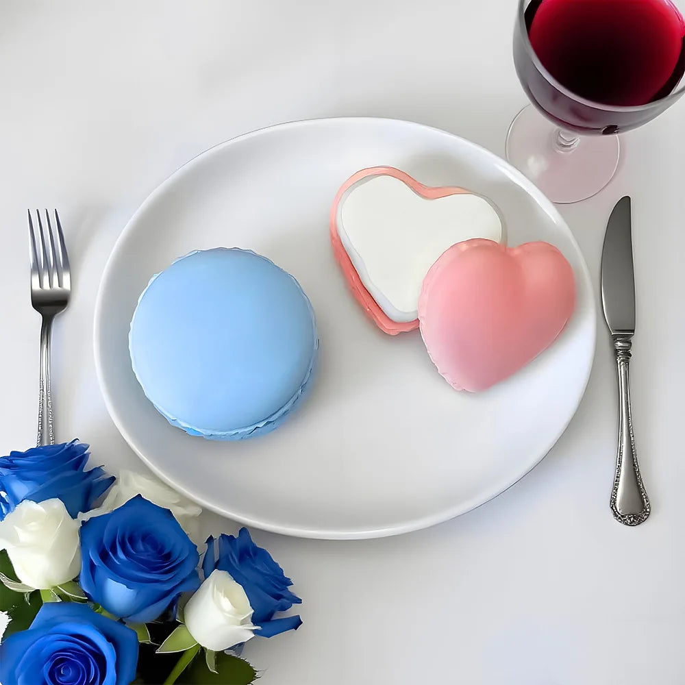 Macaron 3D Silicon Mold for Candle Soap Making Fondant Cake Molds Chocolate Candy Dessert Decor DIY Art Crafts Baking Mould Tool