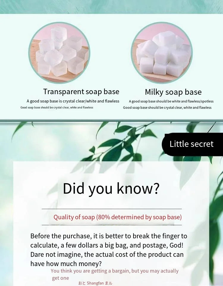 Handmade Soap DIY Material Pack Homemade Breast Milk Fragrance Soap Mold Making Tools Vegetable Oil Soap Set